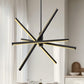 28 in. 4-Light Dimmable Black Sputnik LED Chandelier with Energy-Efficient Lighting