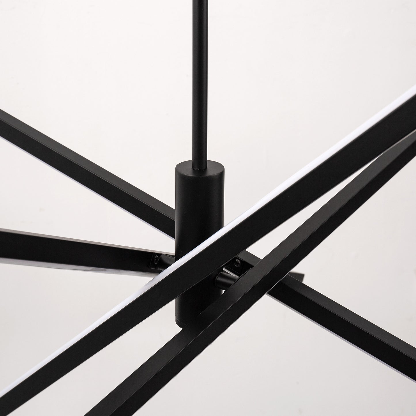 28 in. 4-Light Dimmable Black Sputnik LED Chandelier with Energy-Efficient Lighting