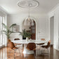 18 in. 1-Light Modern Industrial Pendant Light with Clear Glass Shade, Brushed Nickel for Kitchen Island and Dining Room