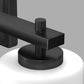 24 in. 4-Light Bathroom Vanity Light with Frosted Glass and Black Iron Frame