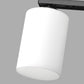 24 in. 4-Light Bathroom Vanity Light with Frosted Glass and Black Iron Frame