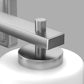 24 in. 4-Light Bathroom Vanity Light with Frosted Glass and Nickel Iron Frame
