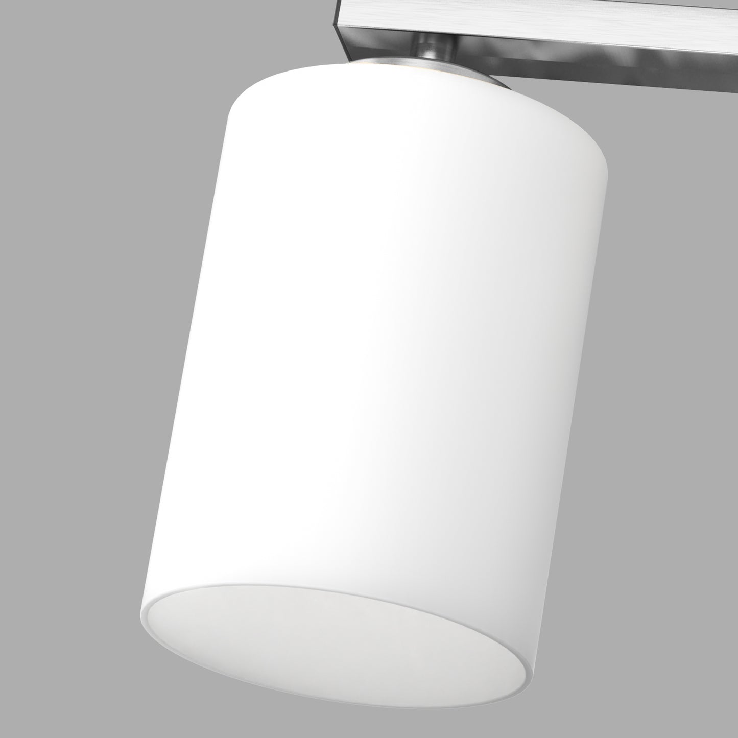 24 in. 4-Light Bathroom Vanity Light with Frosted Glass and Nickel Iron Frame