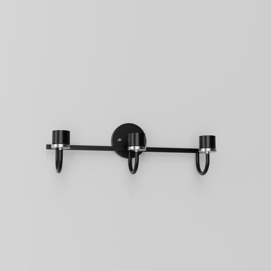 3-Light Black Nickel Vanity Light Canopy Elevate Your Bathroom with Style
