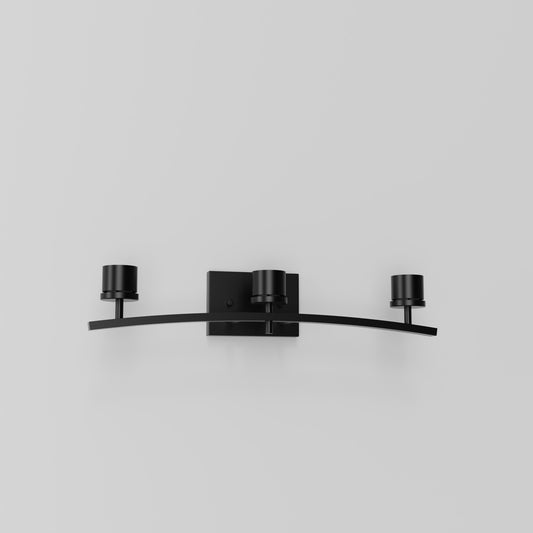 26 in. 3-Light Chrome Vanity Light with Etched Opal Glass Shade