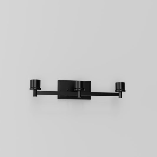 3-Light Black Vanity Light Canopy Elevate Your Bathroom with Style