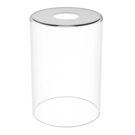 6 in. Height 3-Pack Clear Cylindrical Glass 1 in. Fitter Width Vanity Pendant Flush Mount Light Shade
