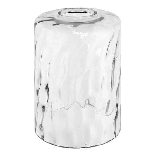 6 in. Height 3-Pack Clear Cylindrical Glass 1 in. Fitter Width Vanity Pendant Flush Mount Light Shade