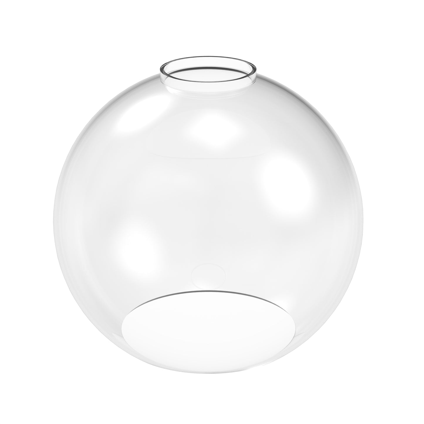 6 in. Height 3-Pack Clear Globe Glass 1 in. Fitter Width Vanity Pendant Flush Mount Light Shade