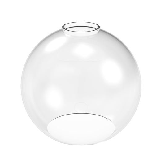 6 in. Height 3-Pack Clear Globe Glass 1 in. Fitter Width Vanity Pendant Flush Mount Light Shade