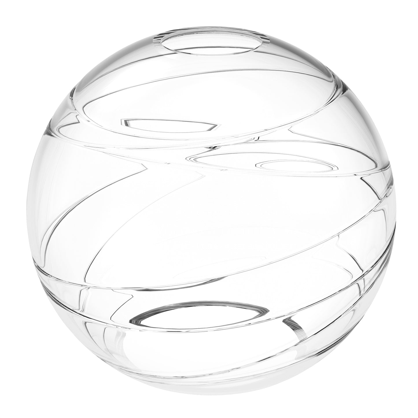 6 in. Height 3-Pack Clear Globe Glass 1 in. Fitter Width Vanity Pendant Flush Mount Light Shade