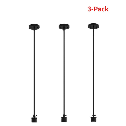 YANSUN 1-Light Black Pendant Light Accessories Fixture for Pendant Light