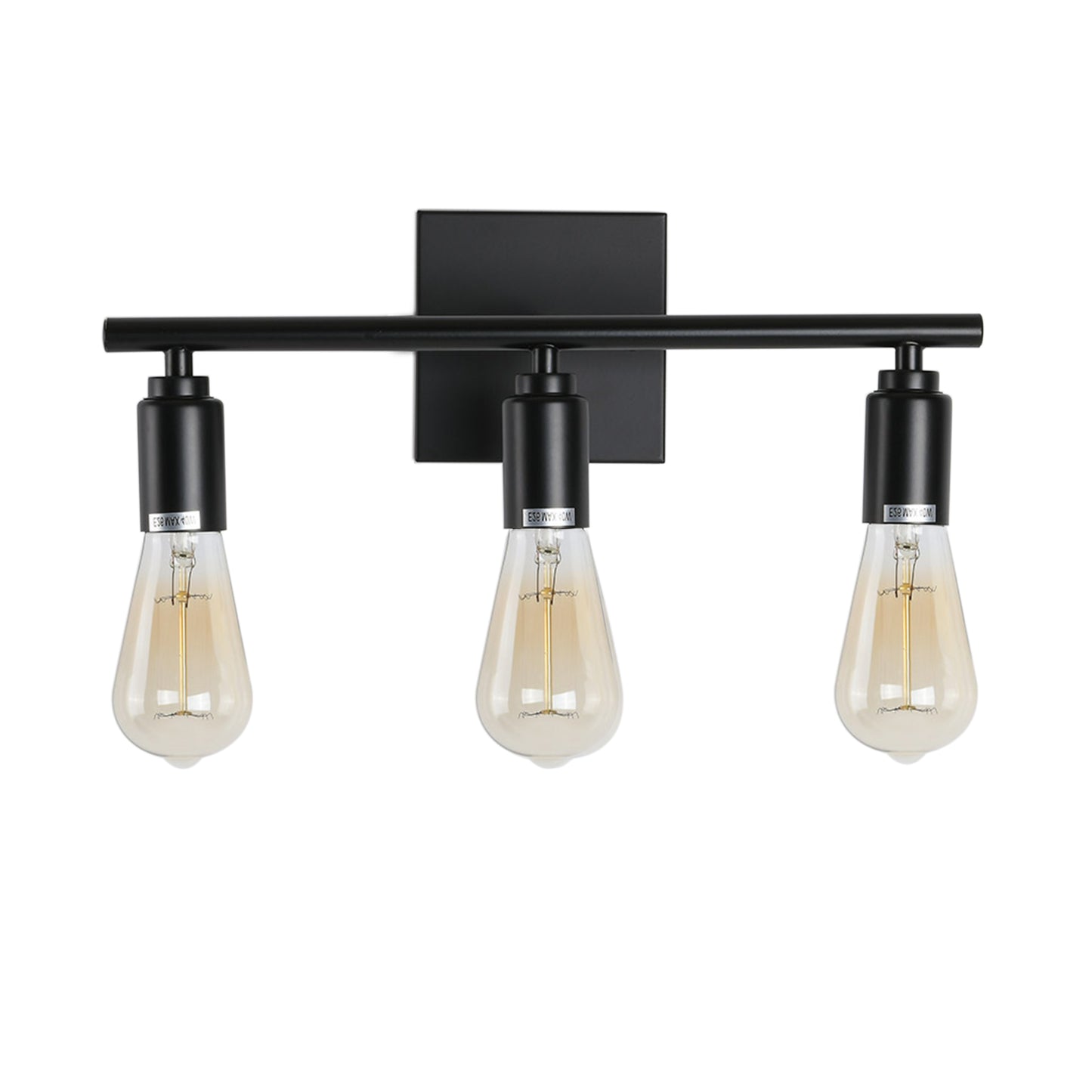 Vanity Wall Sconce Lighting, Vintage Rustic Bathroom Vanity Light Fixtures Over Mirror for Bathroom Cabinets Dressing Table,3 Light Black
