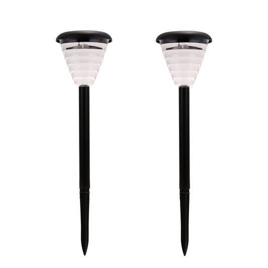 YANSUN Solar Pathway Lights 2 Pack, Colorful Bright Solar Lights Outdoor Waterproof, Solar Garden Lights Adjustable Landscape Path Lights for Patio Walkway Yard Driveway Backyard Decorativeoom
