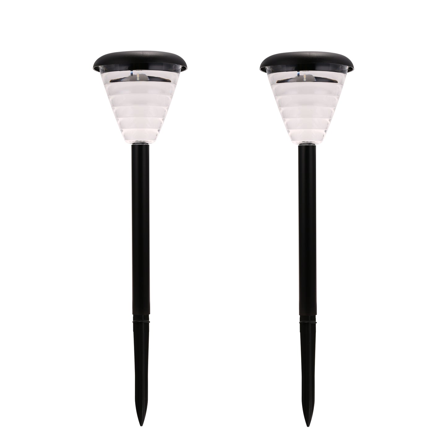 YANSUN Solar Pathway Lights Decorative - 2 Pack Waterproof Outdoor Solar Lights for Garden Pathway Walkway Yard Landscape Patio
