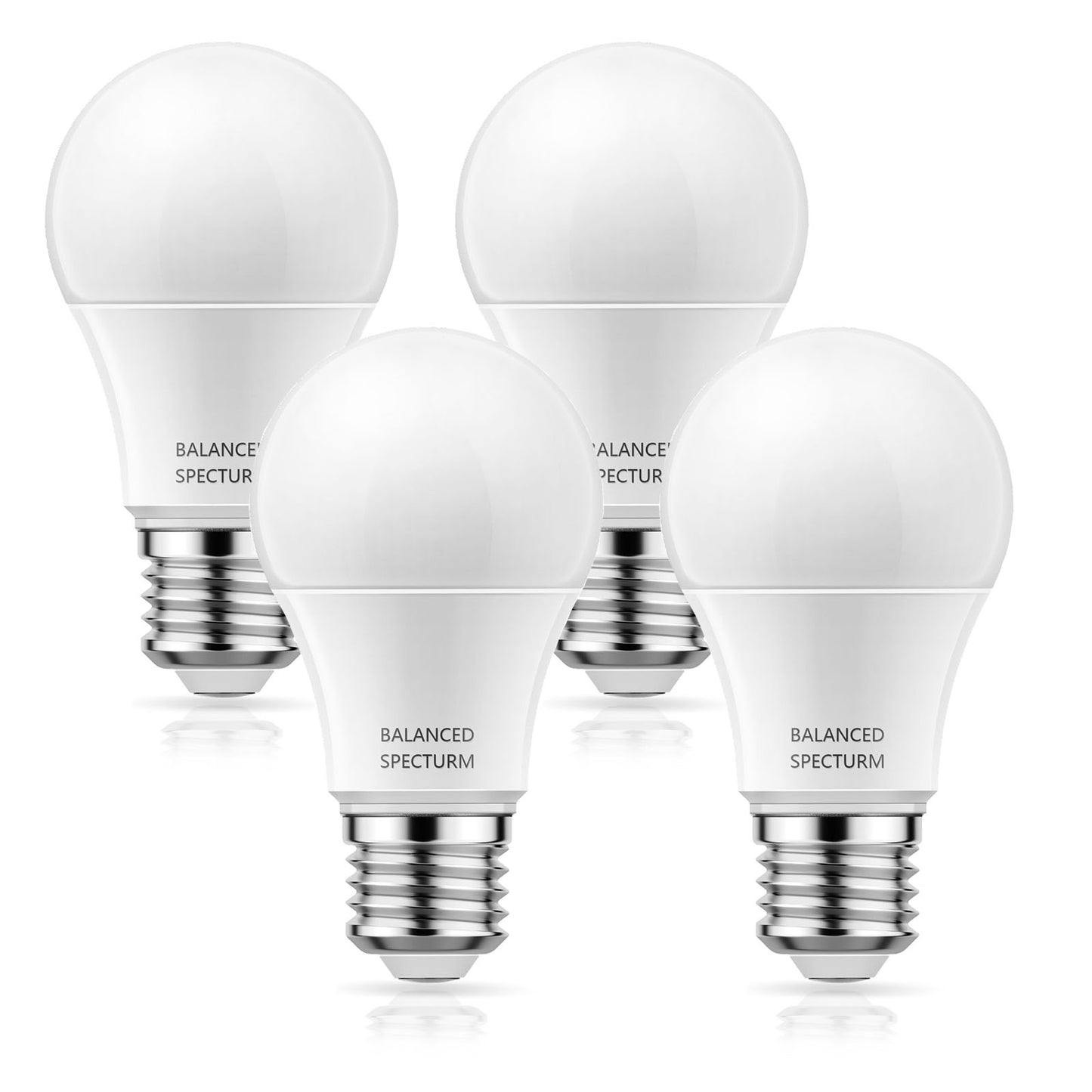 YANSUN Full Spectrum Light Bulb, 11 Watt 800LM 65W Equivalent Daylight White 5000K, Natural Sunlight Bulbs, A19, E26, Plant Grow Light Bulbs