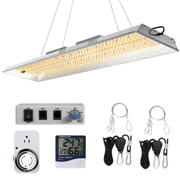 2000W Led Grow Light Daisy Chain Dimmable 2x4ft 3x5ft Full Spectrum Grow Light for Indoor Plants Veg Bloom Light with 684pcs LEDs Prosfessional Hydroponic Growing Lights for Greenhouse
